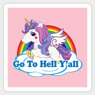 Go To Hell Y'all Sticker